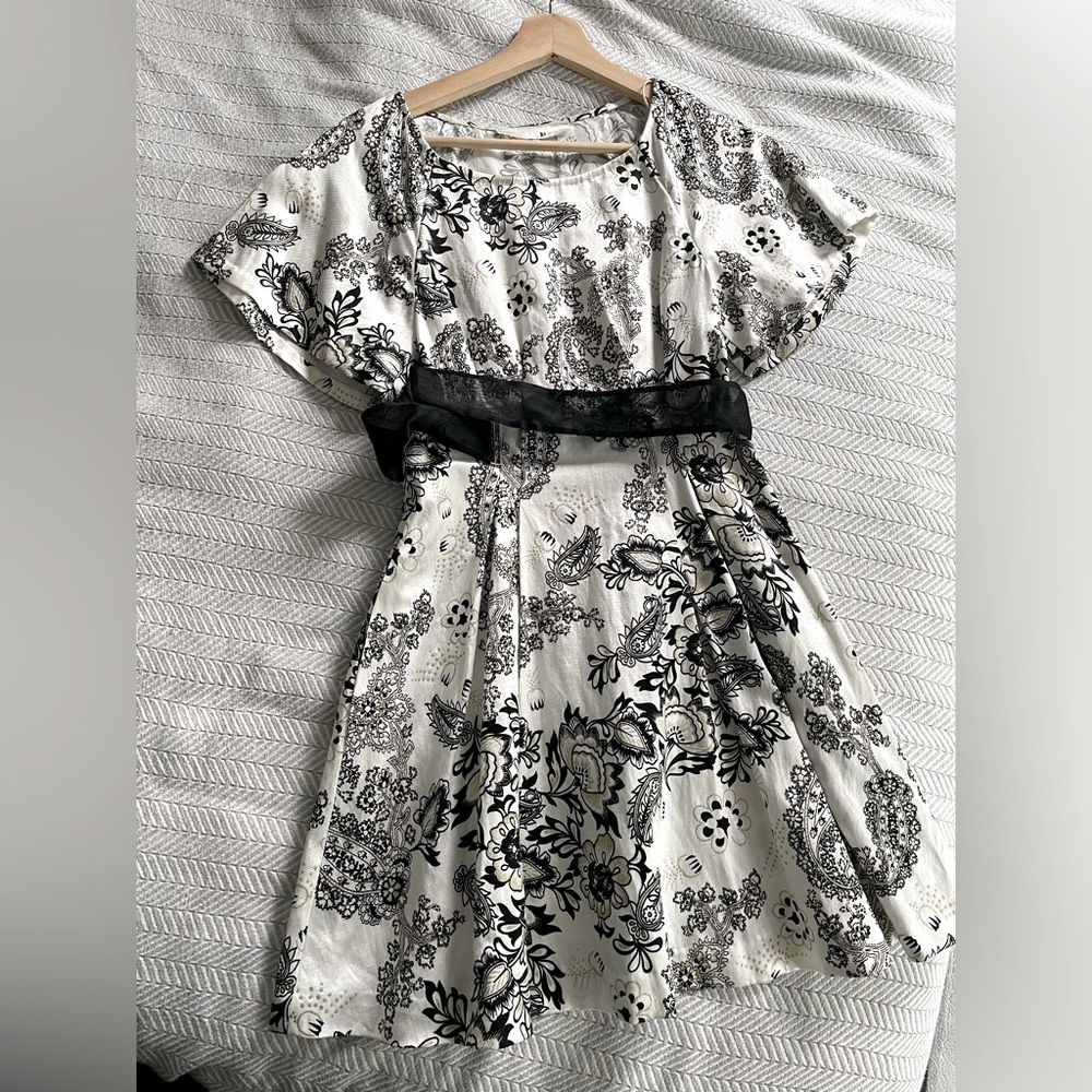 3.1 Phillip Lim Black and Gold Print Dress size 0